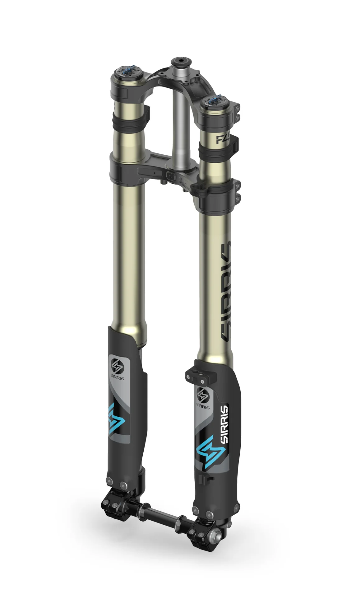 sirris-F43-220-CMX-suspension-fork-CMX-dropclamp-black-3_4-left