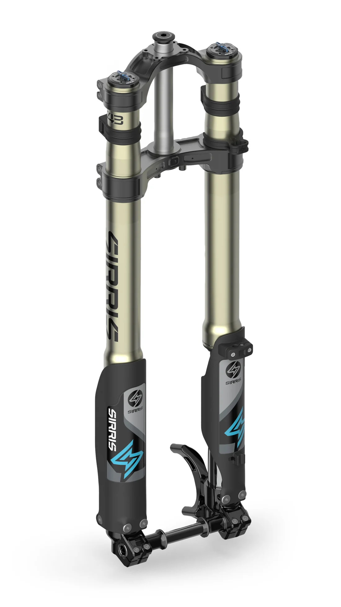 sirris-F43-220-CMX-suspension-fork-CMX-dropclamp-black-3_4-right